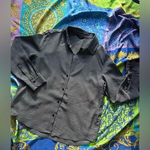 Massimo Dutti viscose-silk blend shirt, size S